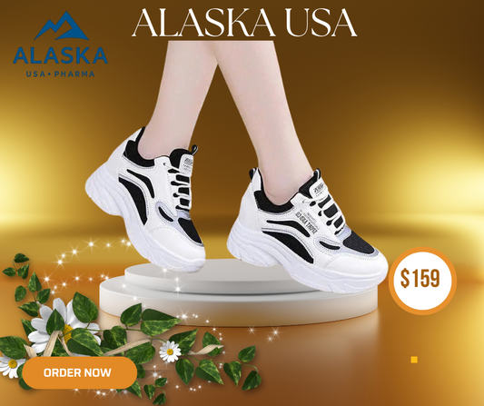 Women’s sneakers feature a modern and stylish design with clean