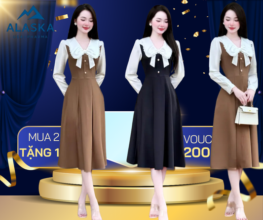 Elegant Women’s Midi Dress – Soft cotton fabric