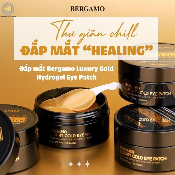 Đắp mắt Bergamo Luxury Gold Hydrogel Eye Patch (60PCS) 90G - Hình ảnh 2